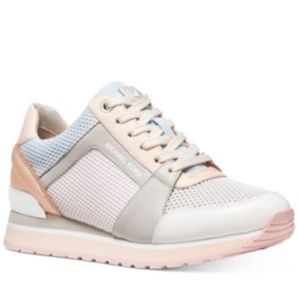 Michael Kors Pink and Gray Sneakers with Modern Design